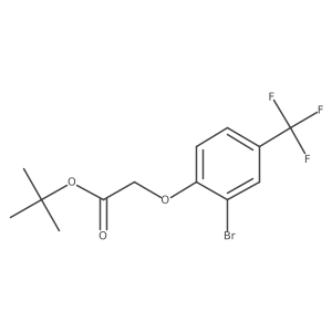 tert-butyl 2-[2-bromo-4-(trifluoromethyl)phenoxy]acetate Structure