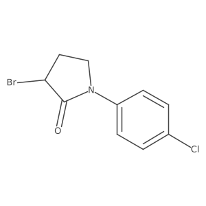 3-Bromo-1-(4-chlorophenyl)pyrrolidin-2-one结构式