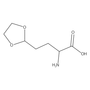 2-Amino-4-(1,3-dioxolan-2-yl)butanoic acid结构式