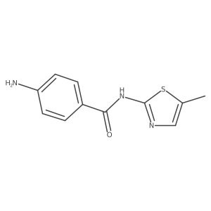 4-Amino-n-(5-methyl-thiazol-2-yl)-benzamide结构式