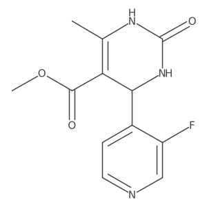 Methyl 4-(3-fluoro-4-pyridinyl)-6-methyl-2-oxo-1,2,3,4-tetrahydro-5-pyrimidinecarboxylate Structure