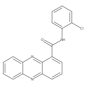 N-(2-chlorophenyl)phenazine-1-carboxamide结构式
