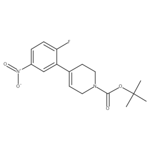 Tert-butyl 4-(5-nitro-2-fluorophenyl)-3,6-dihydro-1(2h)-pyridine carboxylate Structure