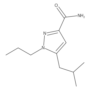 5-(2-Methylpropyl)-1-propyl-1h-pyrazole-3-carboxamide Structure
