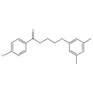 2-(3,5-Dimethylphenoxy)ethyl 6-chloropyridine-3-carboxylate结构式