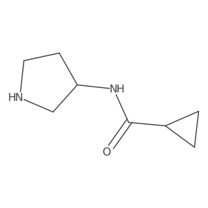 (R)-N-(Pyrrolidin-3-yl)cyclopropanecarboxamide结构式