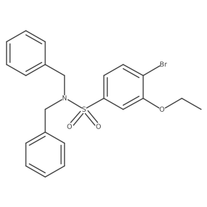N,N-dibenzyl-4-bromo-3-ethoxybenzenesulfonamide Structure