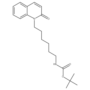 1-[6-(N-tert-Butoxycarbonylamino)-1-hexyl]-1,2-dihydroquinoline-2-one结构式