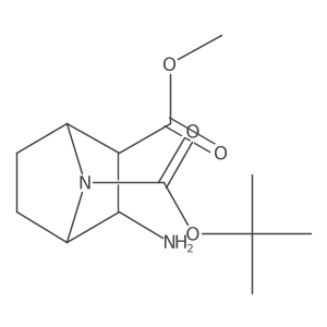 3-Amino-7-aza-bicyclo[2.2.1]heptane-2,7-dicarboxylic acid 7-tert-butyl ester 2-methyl ester结构式