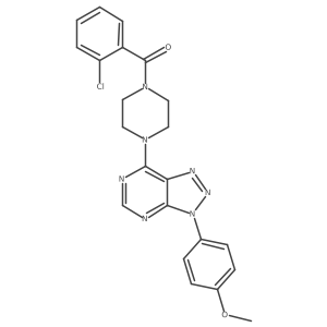 (2-chlorophenyl)(4-(3-(4-methoxyphenyl)-3H-[1,2,3]triazolo[4,5-d]pyrimidin-7-yl)piperazin-1-yl)methanone结构式