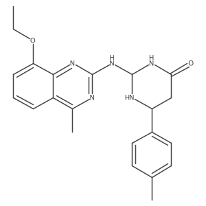 2-[(8-Ethoxy-4-methylquinazolin-2-yl)amino]-6-(4-methylphenyl)-1,3-diazinan-4-one结构式