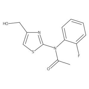 N-(2-Fluorophenyl)-N-[4-(hydroxymethyl)-1,3-thiazol-2-YL]acetamide结构式
