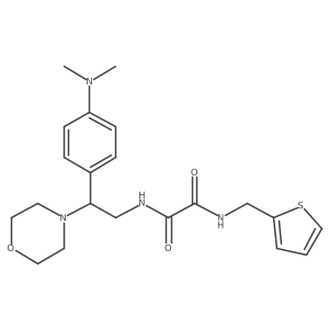 N1-(2-(4-(dimethylamino)phenyl)-2-morpholinoethyl)-N2-(thiophen-2-ylmethyl)oxalamide Structure
