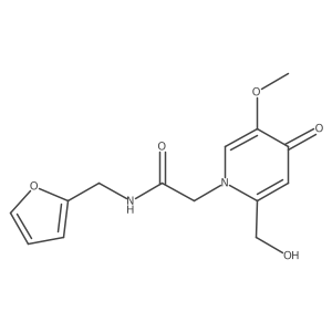 N-(furan-2-ylmethyl)-2-(2-(hydroxymethyl)-5-methoxy-4-oxopyridin-1(4H)-yl)acetamide Structure
