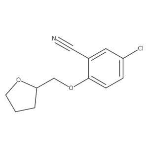 5-Chloro-2-[(tetrahydro-2-furanyl)methoxy]benzonitrile Structure