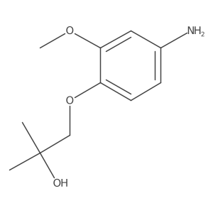 1-(4-Amino-2-methoxyphenoxy)-2-methylpropan-2-ol结构式