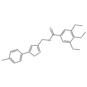 N-((5-(4-fluorophenyl)isoxazol-3-yl)methyl)-3,4,5-trimethoxybenzamide Structure