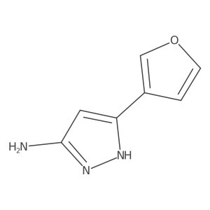 5-(Furan-3-yl)-2H-pyrazol-3-ylamine Structure
