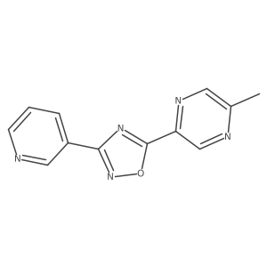 5-(5-Methylpyrazin-2-yl)-3-(pyridin-3-yl)-1,2,4-oxadiazole Structure