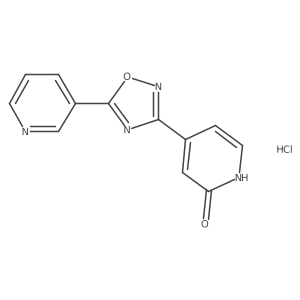 4-[5-(3-Pyridinyl)-1,2,4-oxadiazol-3-yl]-2(1h)-pyridinone hydrochloride Structure