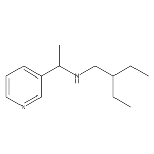 (2-Ethylbutyl)[1-(pyridin-3-yl)ethyl]amine结构式