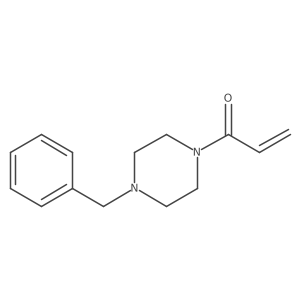 1-(1-Oxo-2-propenyl)-4-(phenylmethyl)piperazine结构式