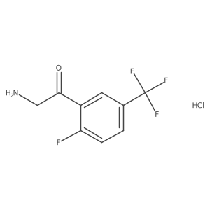2-Amino-1-[2-fluoro-5-(trifluoromethyl)phenyl]ethanone Hydrochloride Structure