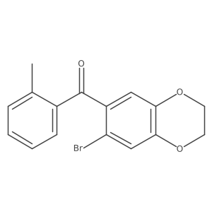 Methanone, (7-bromo-2,3-dihydro-1,4-benzodioxin-6-yl)(2-methylphenyl)-结构式