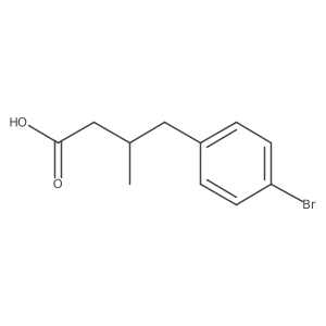 4-(4-Bromophenyl)-3-methylbutanoic acid Structure
