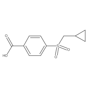4-Cyclopropylmethanesulfonylbenzoic acid Structure