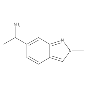 6-(1-Aminoethyl)-2-methyl-2H-indazole结构式