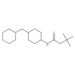 Tert-butyl trans-4-(morpholinomethyl)cyclohexylcarbamate结构式