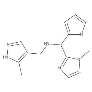 N-[2-Furanyl(1-methyl-1H-imidazol-2-yl)methyl]-3-methyl-1H-pyrazole-4-methanamine Structure