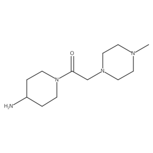 1-(4-Aminopiperidin-1-yl)-2-(4-methylpiperazin-1-yl)ethanone Structure