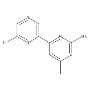 4-(6-Chloro-2-pyrazinyl)-6-methyl-2-pyrimidinamine结构式