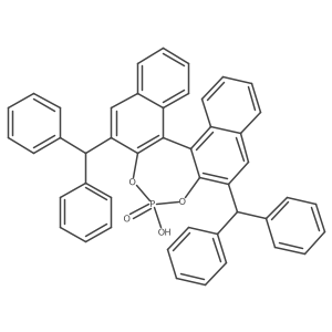 (11bR)-2,6-Dibenzhydryl-4-hydroxydinaphtho[2,1-d:1',2'-f][1,3,2]dioxaphosphepine 4-oxide结构式
