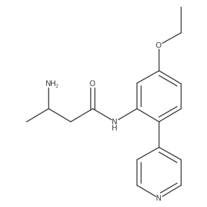 3-Amino-N-[5-ethoxy-2-(4-pyridinyl)phenyl]butanamide结构式