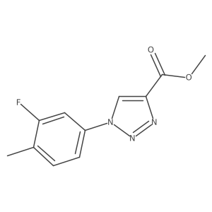 methyl 1-(3-fluoro-4-methylphenyl)-1H-1,2,3-triazole-4-carboxylate结构式