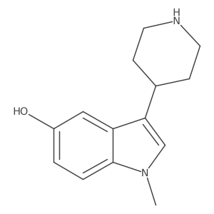 1-Methyl-3-(piperidin-4-YL)-1H-indol-5-OL结构式