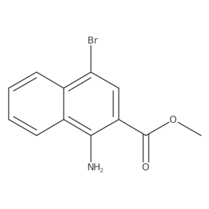 Methyl 1-amino-4-bromo-2-naphthoate Structure