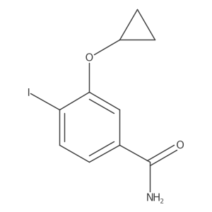 3-Cyclopropoxy-4-iodobenzamide结构式