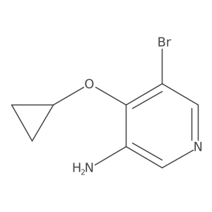 5-Bromo-4-cyclopropoxypyridin-3-amine Structure