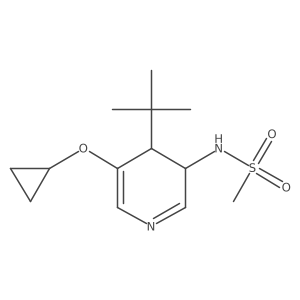 N-(4-Tert-butyl-5-cyclopropoxy-3,4-dihydropyridin-3-YL)methanesulfonamide Structure