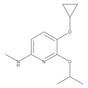 5-Cyclopropoxy-6-isopropoxy-N-methylpyridin-2-amine结构式