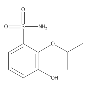 3-Hydroxy-2-isopropoxybenzenesulfonamide结构式