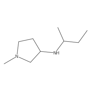 N-(butan-2-yl)-1-methylpyrrolidin-3-amine结构式
