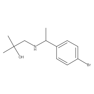 1-{[1-(4-Bromophenyl)ethyl]amino}-2-methylpropan-2-ol Structure