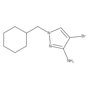 4-bromo-1-(cyclohexylmethyl)-1H-pyrazol-3-amine Structure