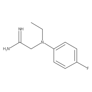 2-(Ethyl(4-fluorophenyl)amino)acetimidamide结构式