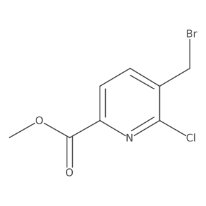 Methyl 5-(bromomethyl)-6-chloropicolinate结构式